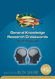 General Knowledge Research Crosswords - Australian Teacher
