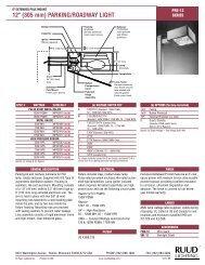 Spec Sheet - Ruud Lighting Direct