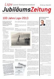 JubiläumsZeitung. - Lspv Luzerner Staatspersonalverband