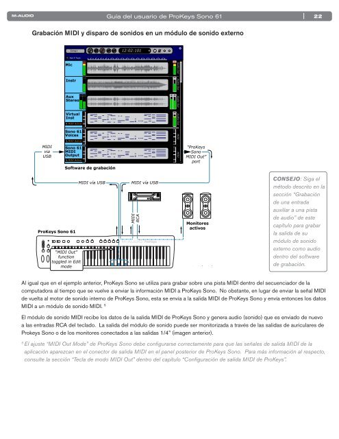 Manual del usuario | ProKeys Sono 61 - M-Audio