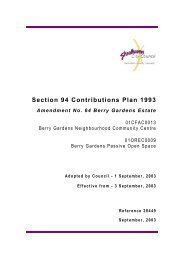 Section 94 Contributions Plan 1993 - Shoalhaven City Council