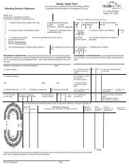 HSB Dental Claim Form 2010 - El Paso - HealthSCOPE Benefits