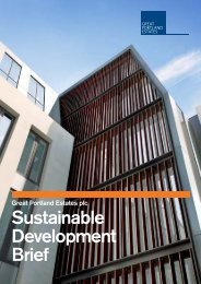 Sustainable Development Brief (PDF 197Kb) - Great Portland Estates