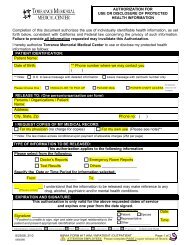 HIPAA Form # 17 - Torrance Memorial Medical Center
