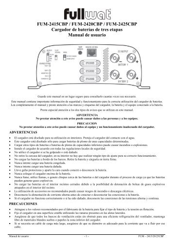 Especificaciones TÃ©cnicas - Fullwat