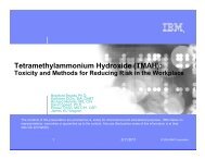 Tetramethylammonium Hydroxide (TMAH): - SMFL