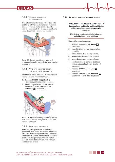 LUCAS 1 Käyttöohjeet (PDF) - Physio-Control