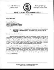 Letter from AG to Lt. Governor re Judgment in Civil Case CV0084-08 ...