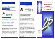 Mental Health Problems - AWO Psychiatriezentrum