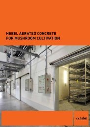 Hebel aerated concrete for musHroom cultivation - Xella UK