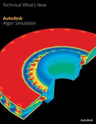 Technical What's New AutodeskÂ® AlgorÂ® Simulation