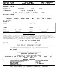Building Permit - Town of Granby