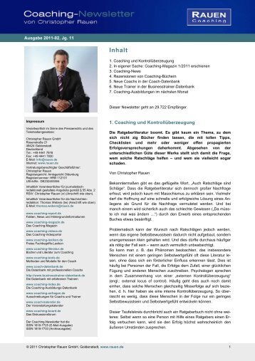 PDF-Datei - Coaching-Newsletter