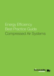 Energy efficiency best practice guide to compressed air systems