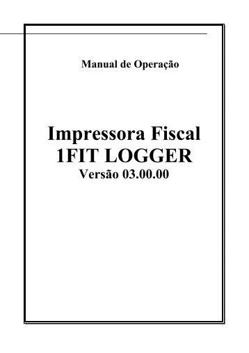 Impressora Fiscal 1FIT LOGGER - Urano