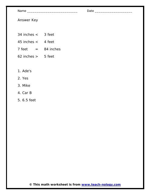 Units of Measurement and Their Differences - Teach-nology