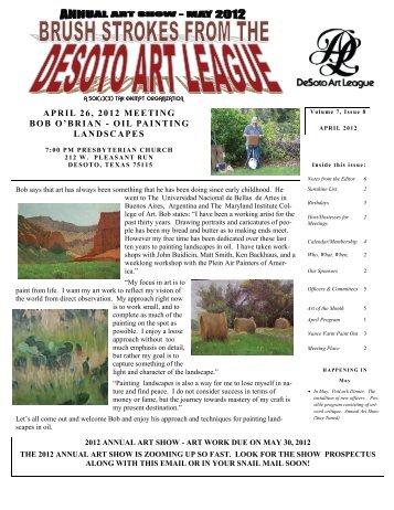 oil painting landscapes - desoto art league