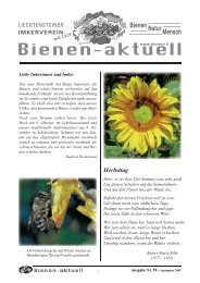 Bienen-aktuell Nr 59.indd - Liechtensteiner Imkerverein