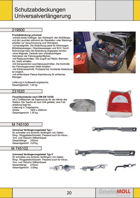 Mechanik Katalog 2012 - Gmelin + Moll Werkzeug GmbH