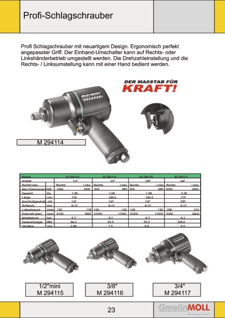 Mechanik Katalog 2012 - Gmelin + Moll Werkzeug GmbH