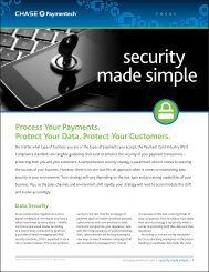 security made simple - Chase Paymentech