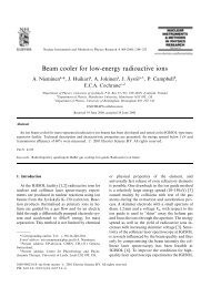 Beam cooler for low-energy radioactive ions - Triumf