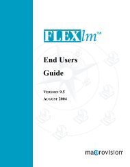 FLEXlm End Users Guide - Norsar