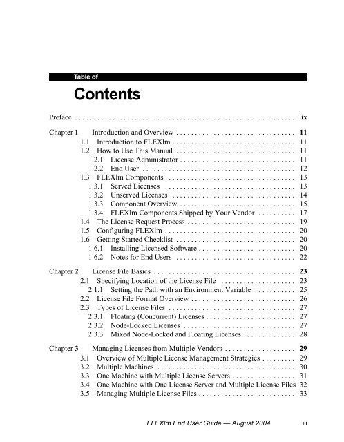 FLEXlm End Users Guide - Norsar