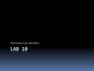 Lab 10 - Physics & Astronomy