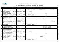 tableau recensement des marches fournitures 2012 - La Crea