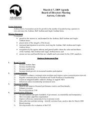 March 6-7, 2009 Agenda Board of Directors Meeting Aurora, Colorado