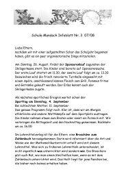 Schule Mandach Infoblatt Nr. 3 07/08