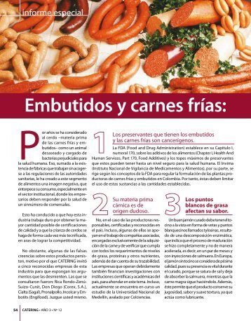 Embutidos y carnes frÃ­as: - Catering.com.co