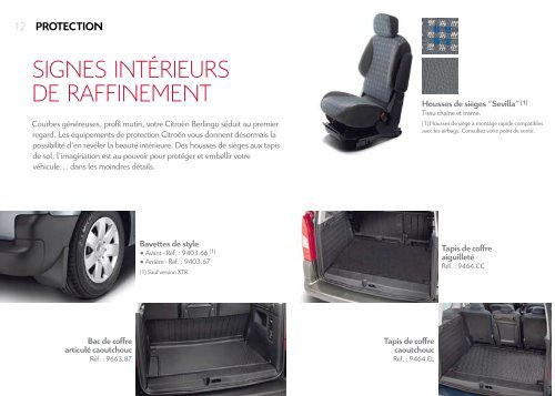 LES ACCESSOIRES CITROÃN BERLINGO - Groupe Dallard