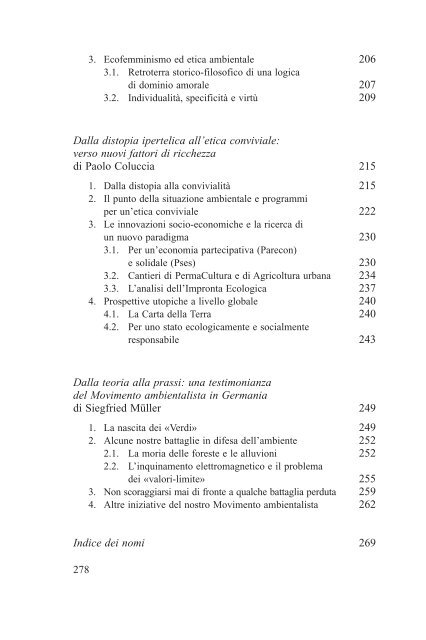 scarica l'indice in .pdf - Filosofia ambientale