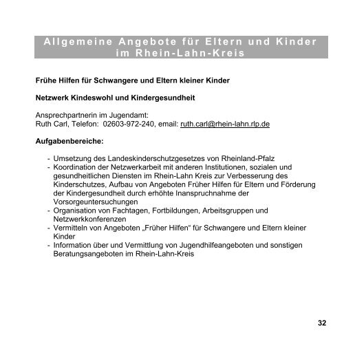Kinderbetreuungsmöglichkeiten im Rhein-Lahn ... - Rhein-Lahn-Info