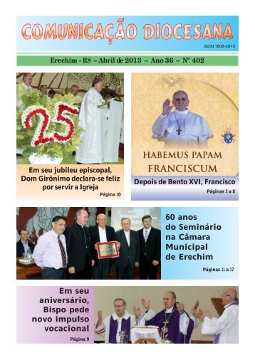 COMUNICAÃÃO DIOCESANA - Diocese de Erexim
