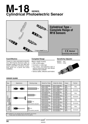 Cylindrical Photoelectric Sensor - Iberica de Automatismos