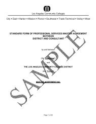 Sample Short Form Agreement - Build-laccd.org