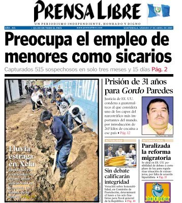 PrisiÃ³n de 31 aÃ±os para Gordo Paredes - Prensa Libre