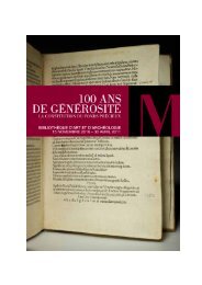 100 ans de générosité, la constitution du fonds ... - RERO DOC