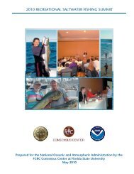 2010 recreational saltwater fishing summit - National Marine ...