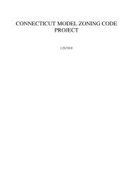 CONNECTICUT MODEL ZONING CODE PROJECT - Land Use Law