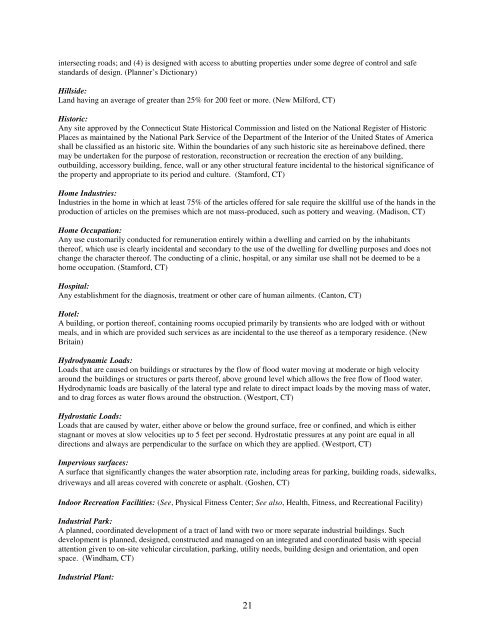 CONNECTICUT MODEL ZONING CODE PROJECT - Land Use Law