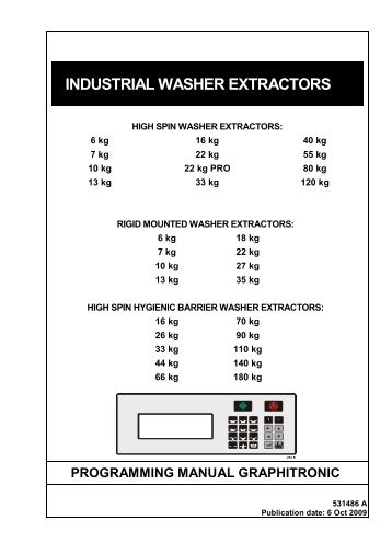 Graphitronic - Commercial Washing Machines Tumble Dryers ...