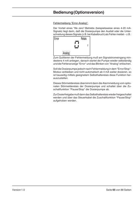 Betriebsanleitung Dosierpumpe ProMinentÂ® gamma G/5b