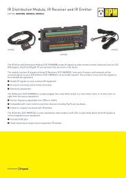 IR Distribution Module, IR Receiver and IR Emitter - HPM