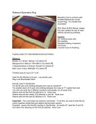 Raliwool Geometric Rug - Authentic Knitting board