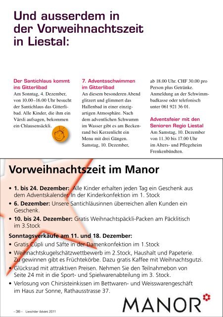 Lieschtler Advänt 2011 - Rieder Kommunikation