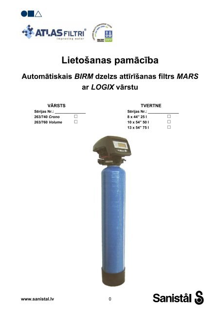 Atlas Filtri automÄtiskais Birm dzelzs attÄ«rÄ«Å¡anas filtrs Mars ... - Sanistal